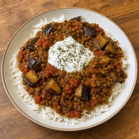 Persian Lentil-Eggplant Khoresh