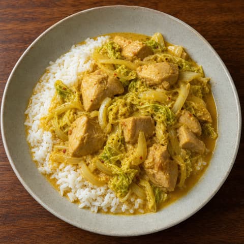 Malaysian Coconut Chicken & Napa
