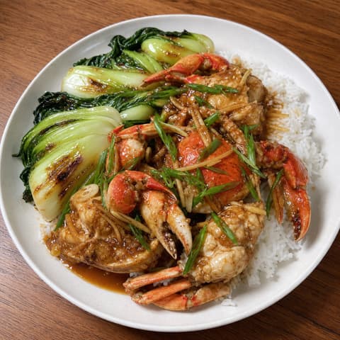 Ginger-Scallion Dungeness Crab