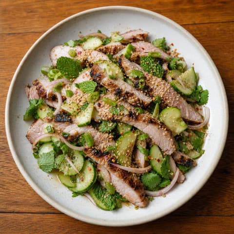 Grilled Isan Pork Nam Tok