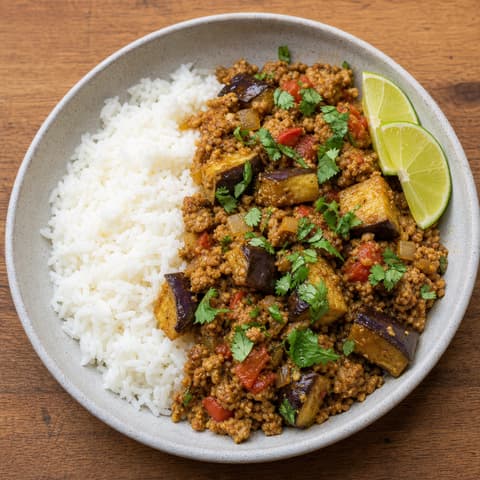 Sri Lankan Pork & Eggplant Curry
