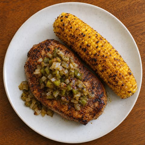 Oaxacan Chile-Lime Pork & Corn
