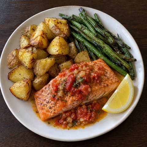 Provençal Coho with Tomato-Thyme Butter