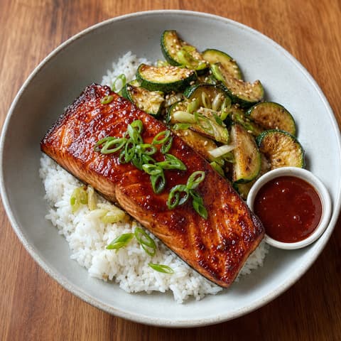 Gochujang-Lacquered Coho Salmon