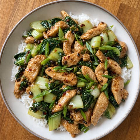 Sichuan Chicken & Bok Choy Stir-Fry