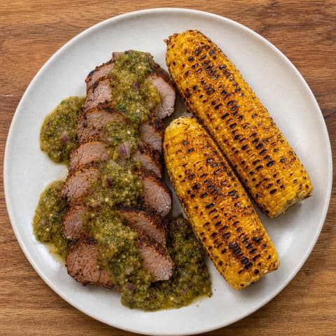 Oaxacan Grilled Pork & Corn