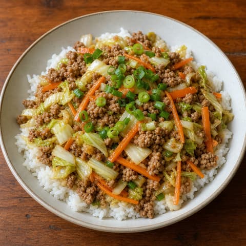 Ginger Pork & Napa Cabbage Stir-Fry