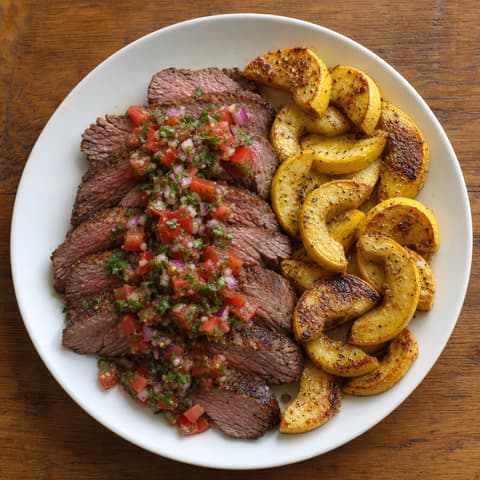 Chilean Pebre Tri-Tip with Roasted Squash