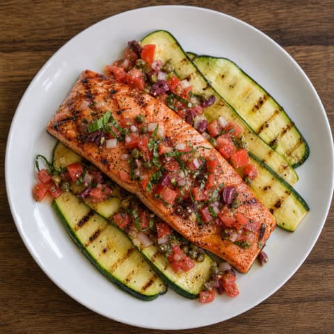 Grilled Sockeye with Sauce Vierge