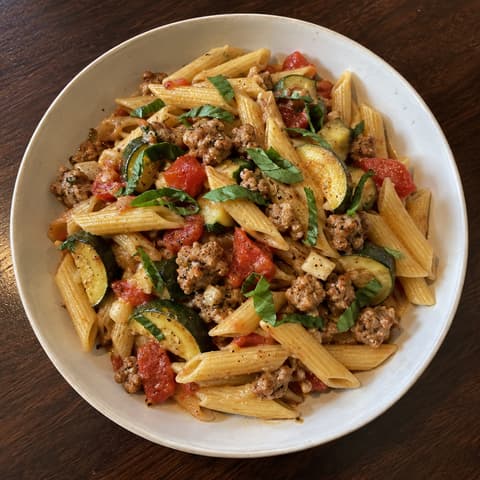 Italian Sausage & Zucchini Penne