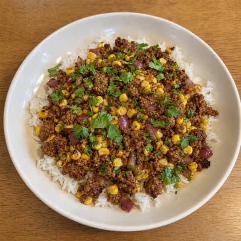 Ancho Pork & Corn Rice Bowls