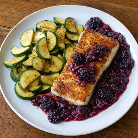Blackberry-Glazed Rockfish