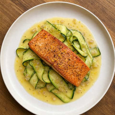 Coho Salmon with Lemon Beurre Blanc