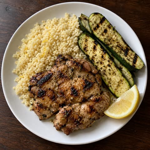 Greek Grilled Chicken with Zucchini