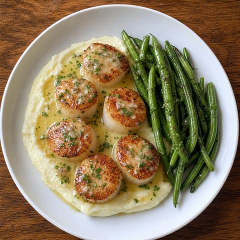 Bistro Scallops with Beurre Blanc