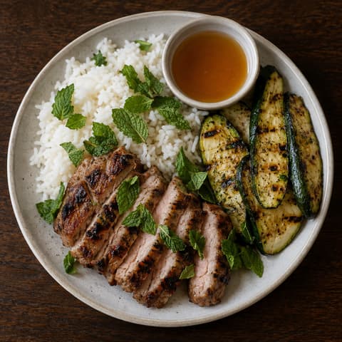 Vietnamese-Inspired Grilled Pork & Zucchini