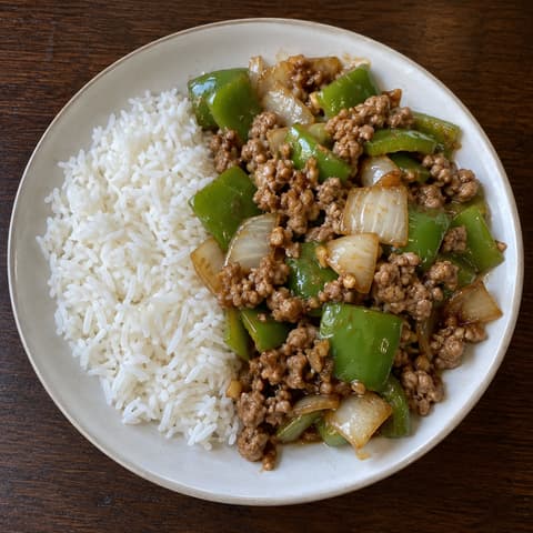 Ginger Pork & Green Pepper Stir-Fry