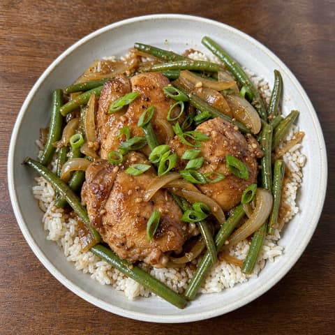 Green Bean Chicken Adobo