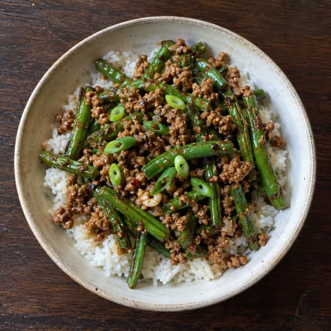 Korean-Inspired Pork & Green Bean Stir-Fry