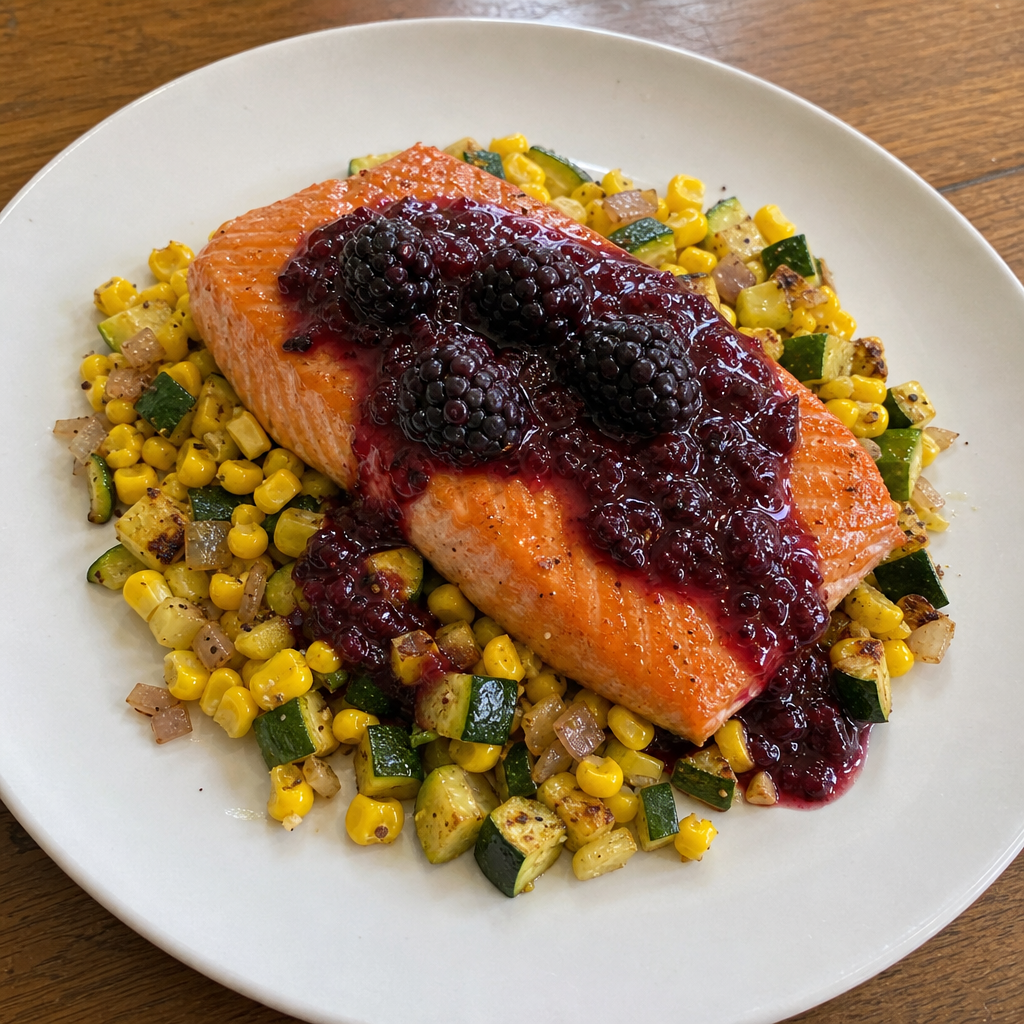 Sockeye with Blackberry Gastrique