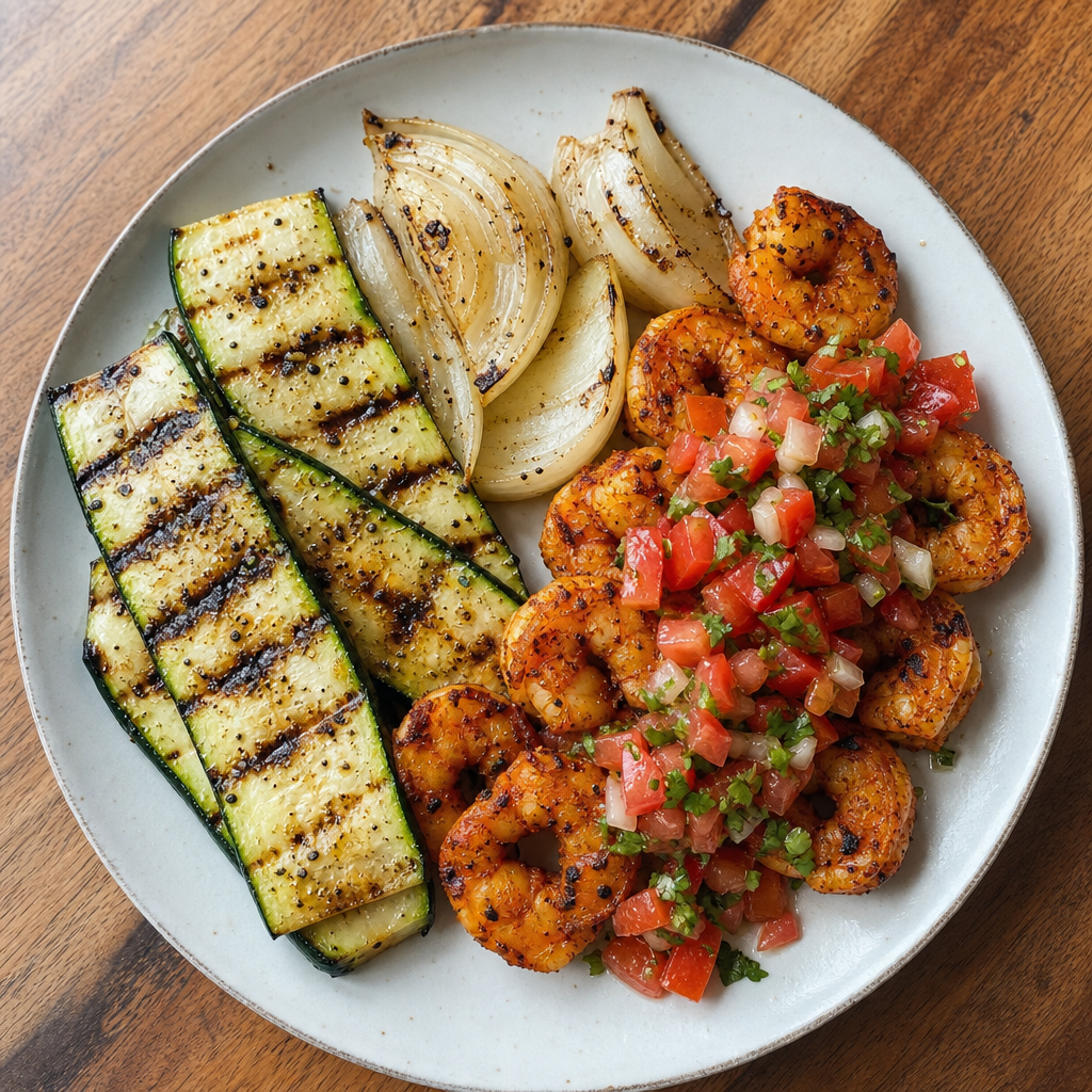 Yucatán Achiote Shrimp & Zucchini