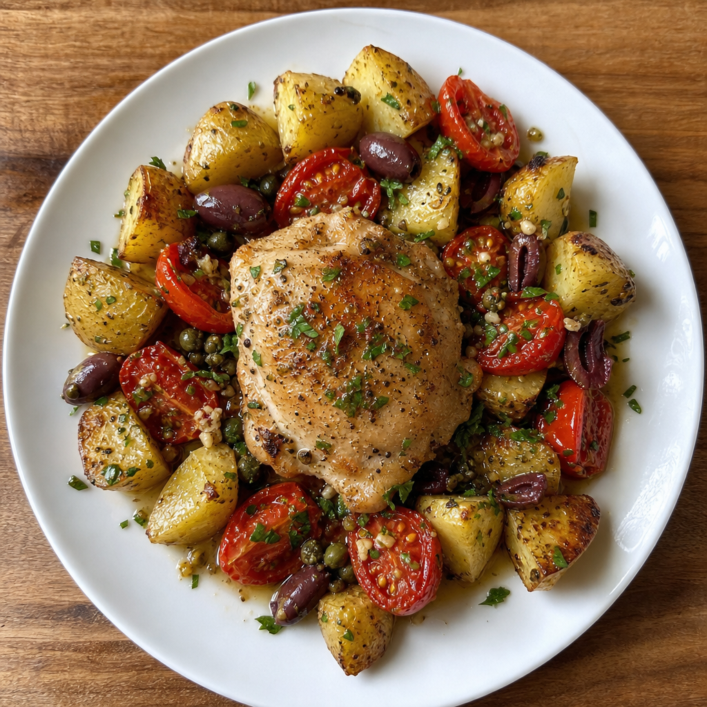 Sicilian Sheet-Pan Chicken
