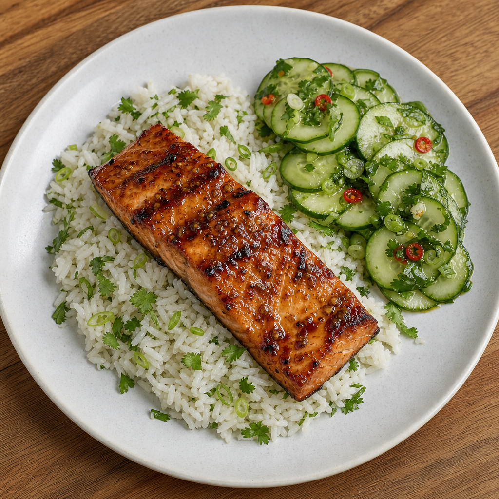 Thai Lime-Glazed Grilled Coho