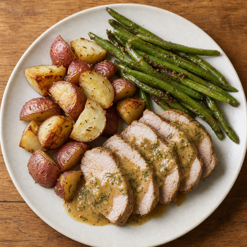 Polish Mustard-Dill Pork Roast