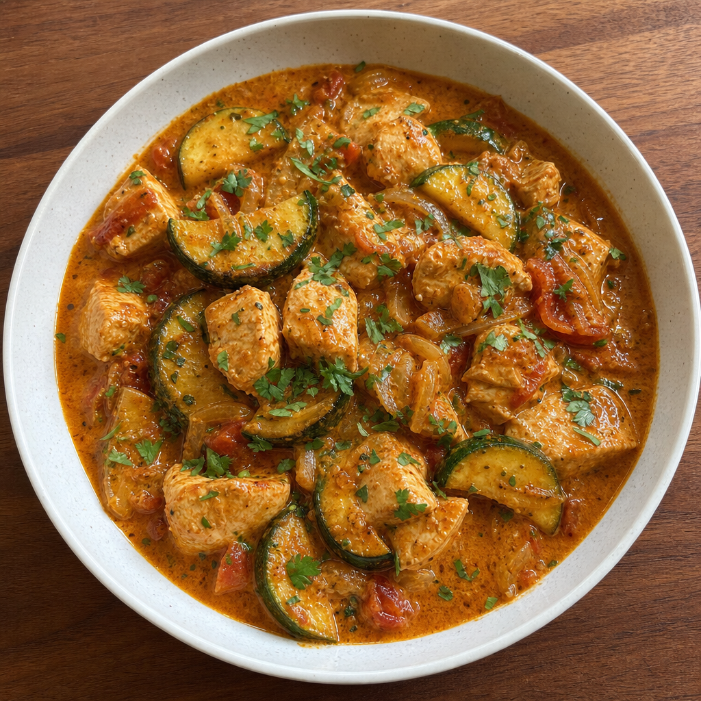 Chicken Zucchini Masala