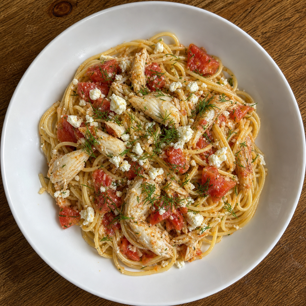 Aegean Dungeness Crab Spaghetti