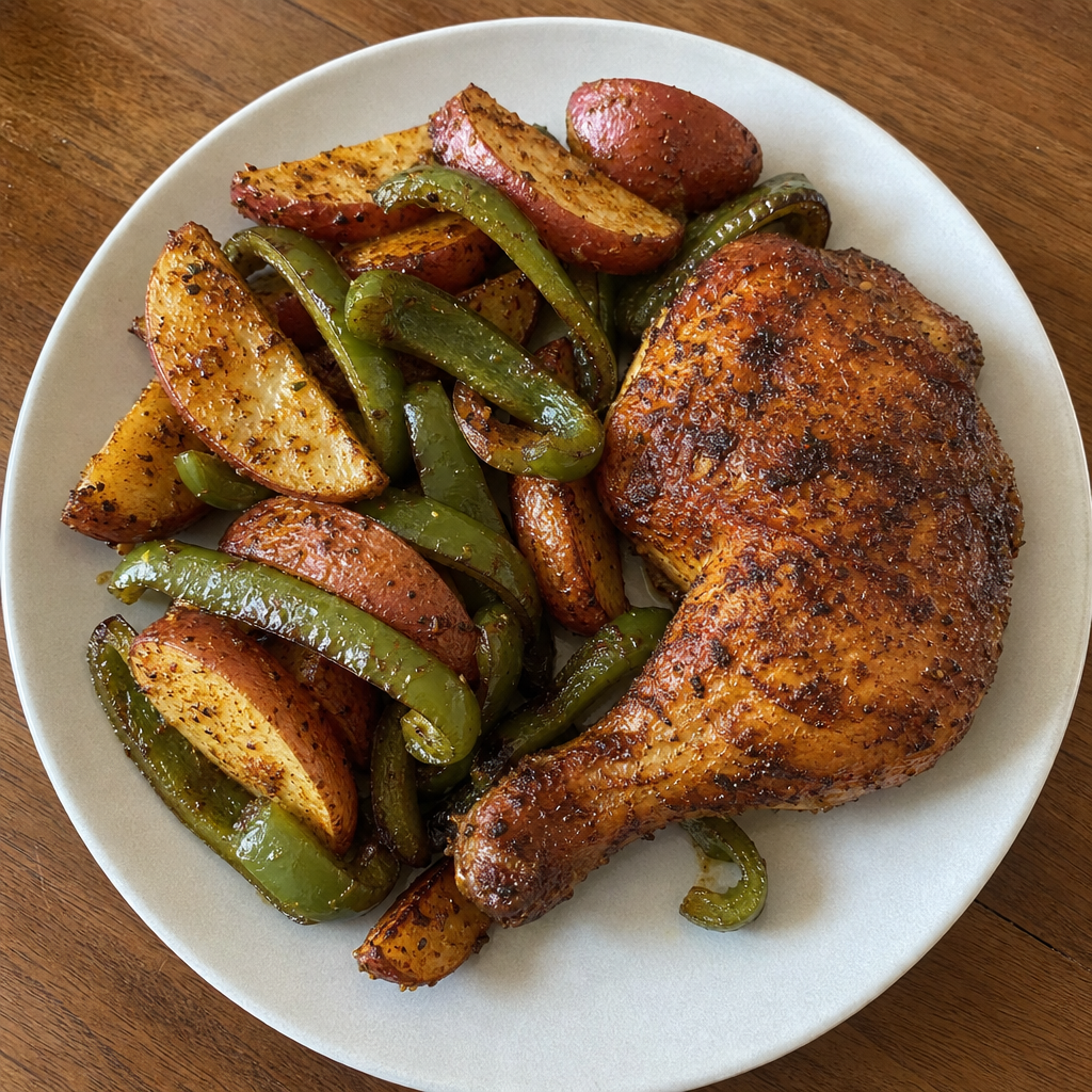 Tex-Mex Sheet-Pan Chicken & Peppers