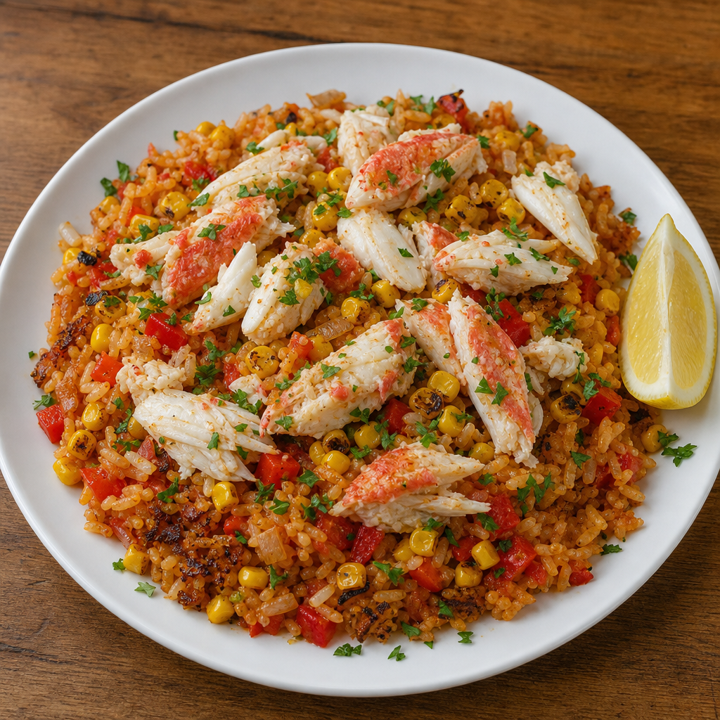 Saffron Crab & Corn Rice