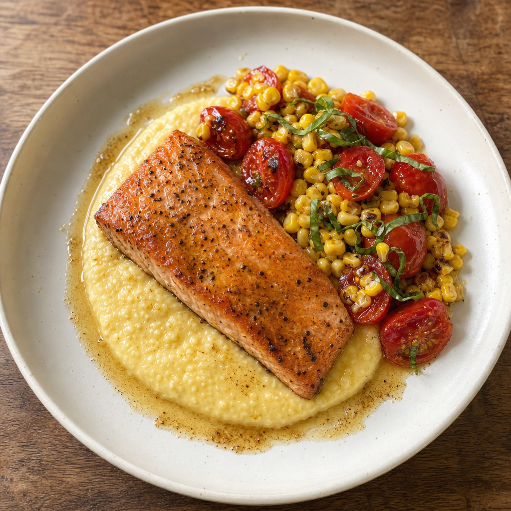 Sockeye with Silky Summer Corn