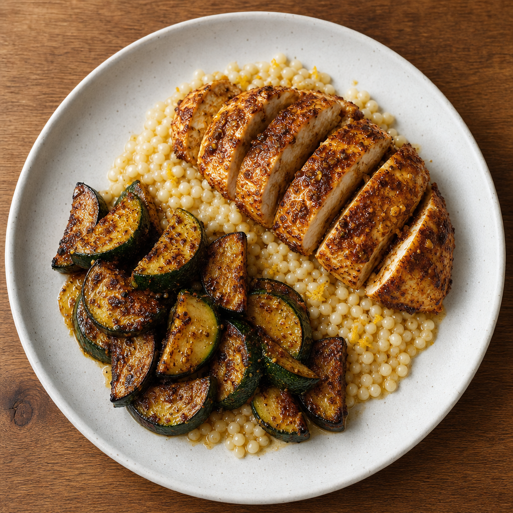 Moroccan Lemon Chicken & Zucchini