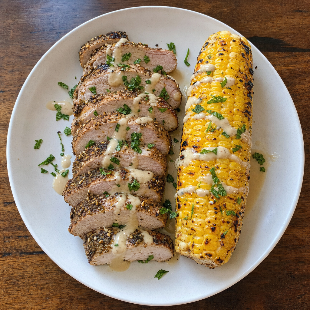 Za’atar Pork & Corn
