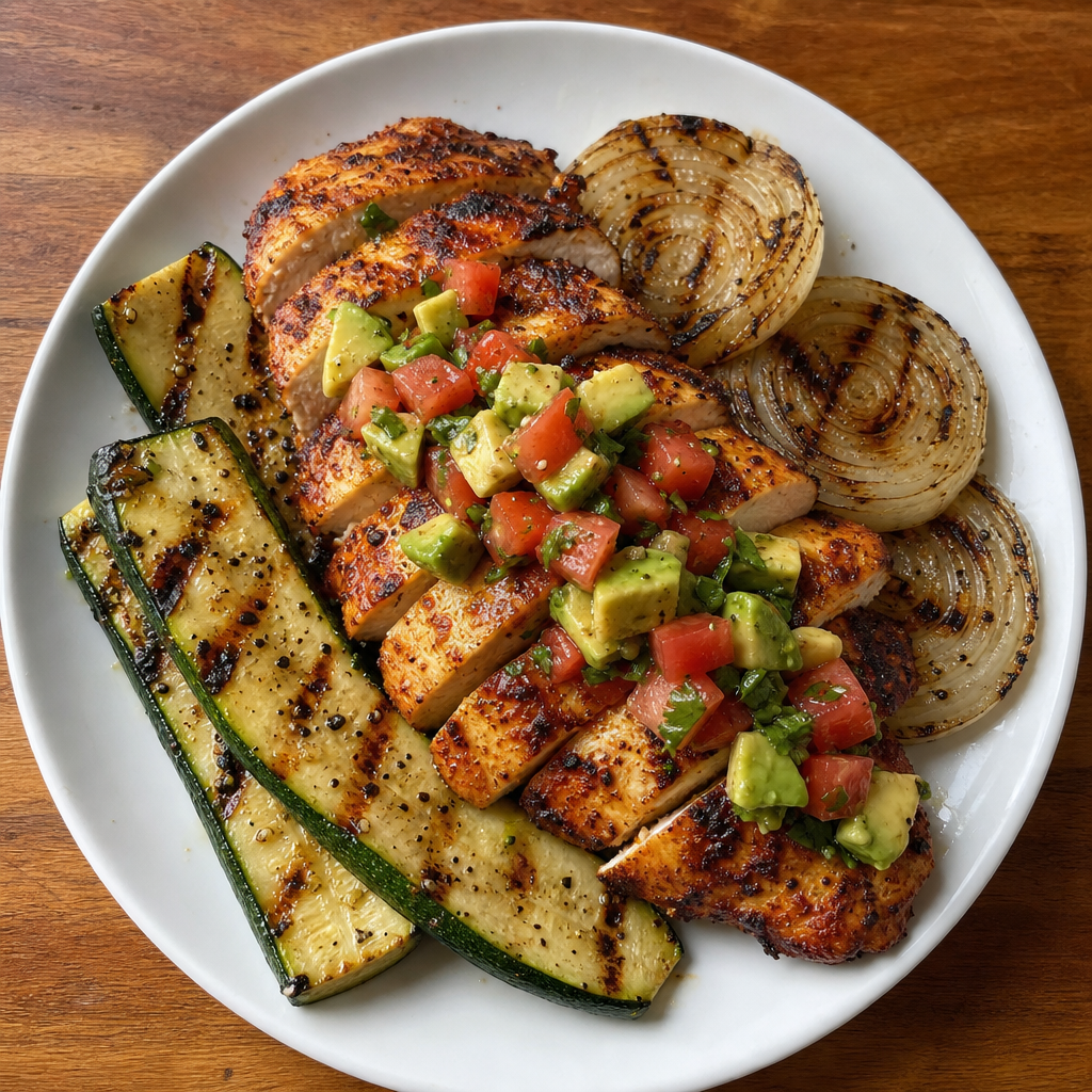 Yucatecan Achiote Chicken & Zucchini