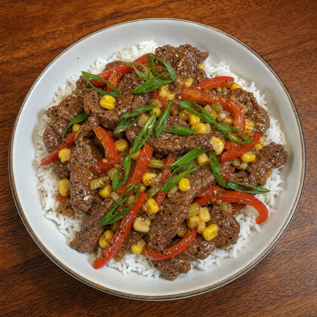 Cantonese Black Pepper Beef