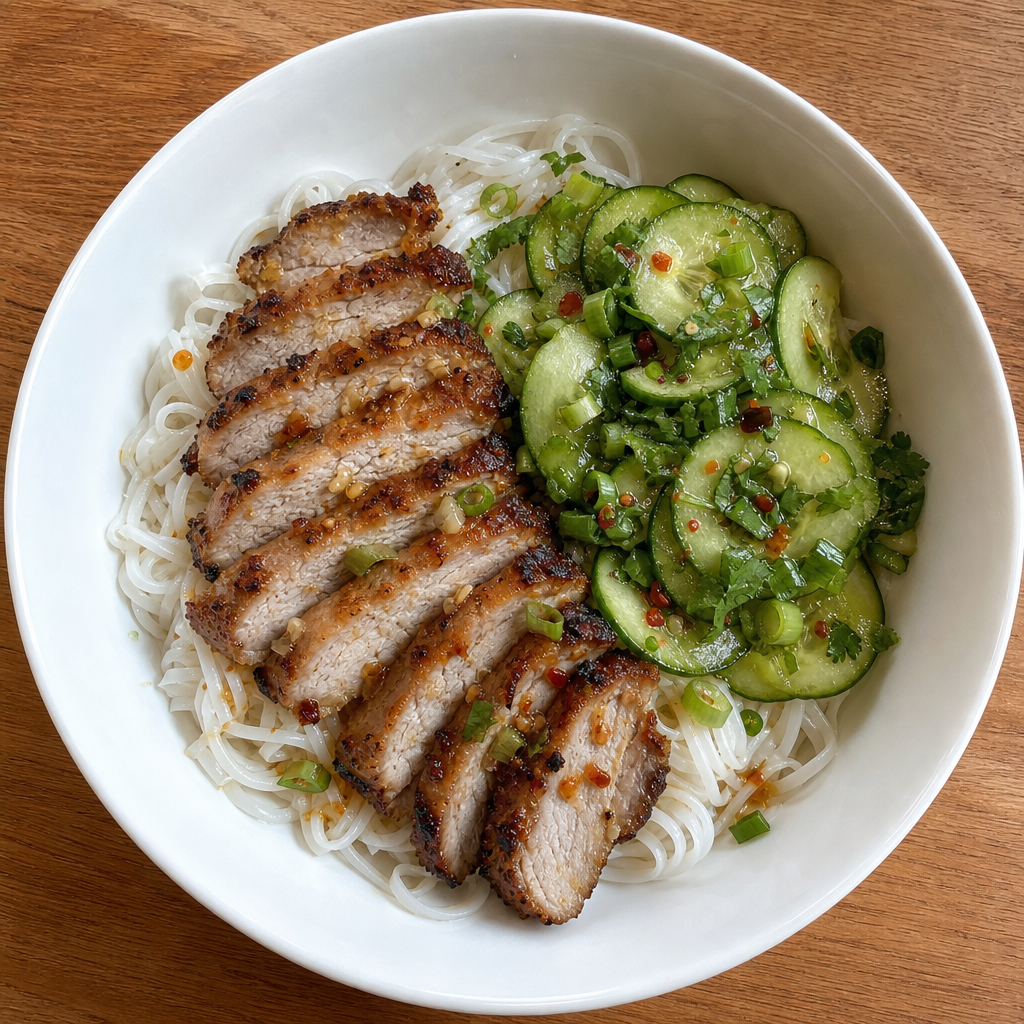 Vietnamese Grilled Pork Noodle Bowls