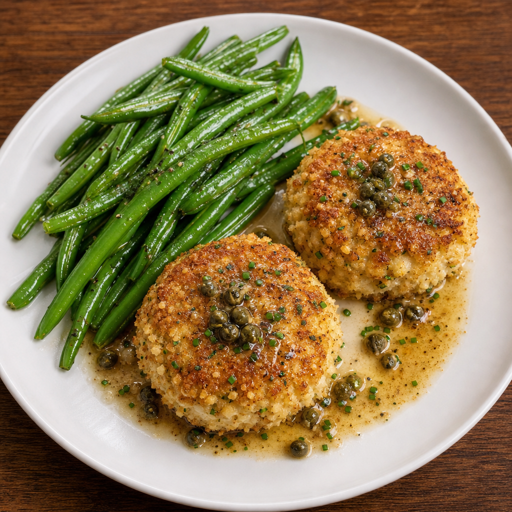 Dungeness Crab Cakes with Brown Butter