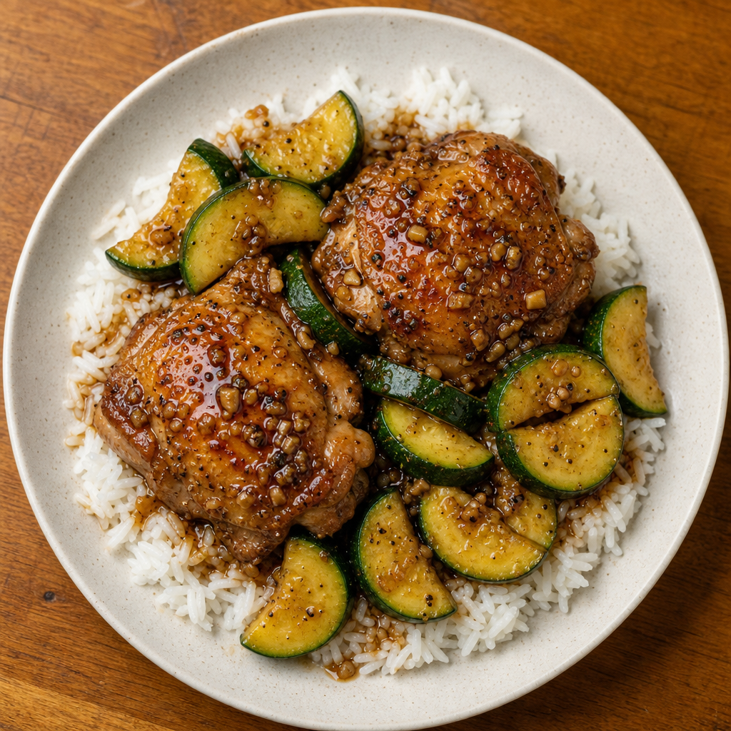 Garlicky Chicken Adobo