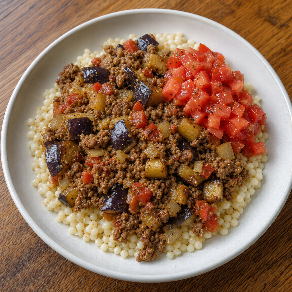 Turkish Lamb & Eggplant Couscous