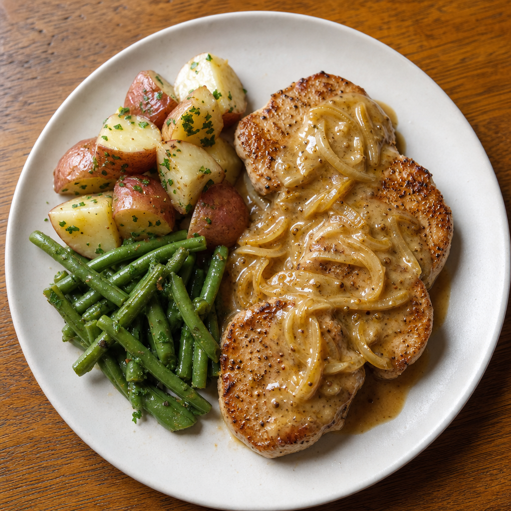 German Mustard Pork Medallions