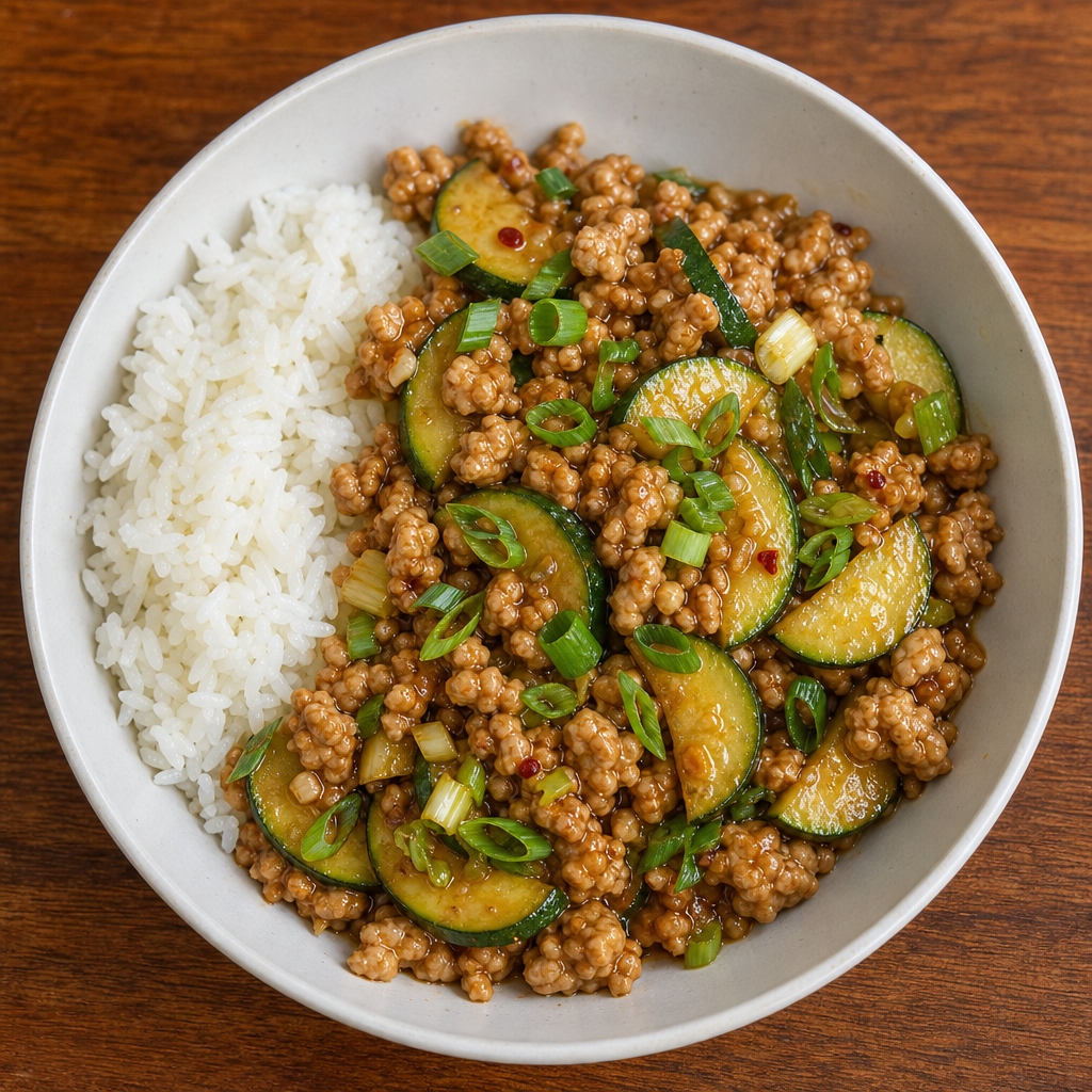 Ginger Chicken & Zucchini Stir-Fry
