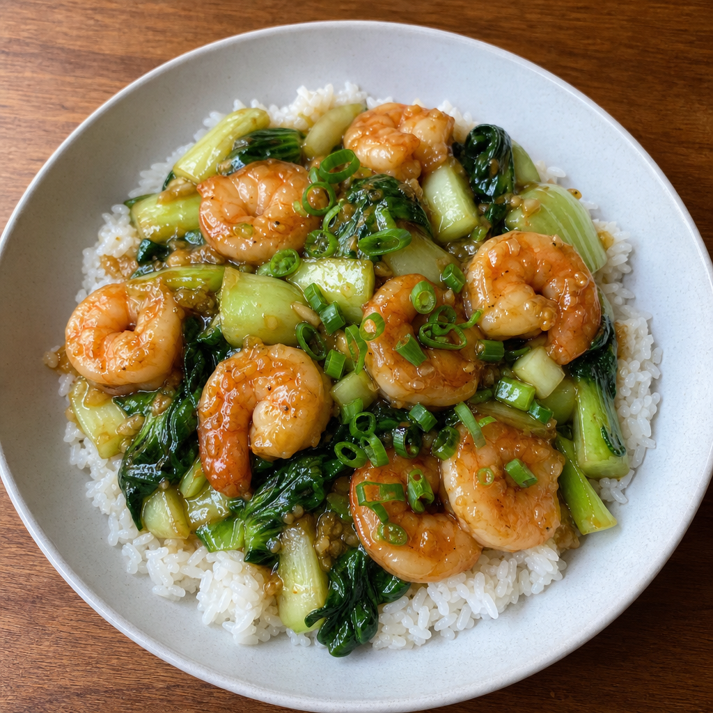 Ginger Shrimp & Bok Choy