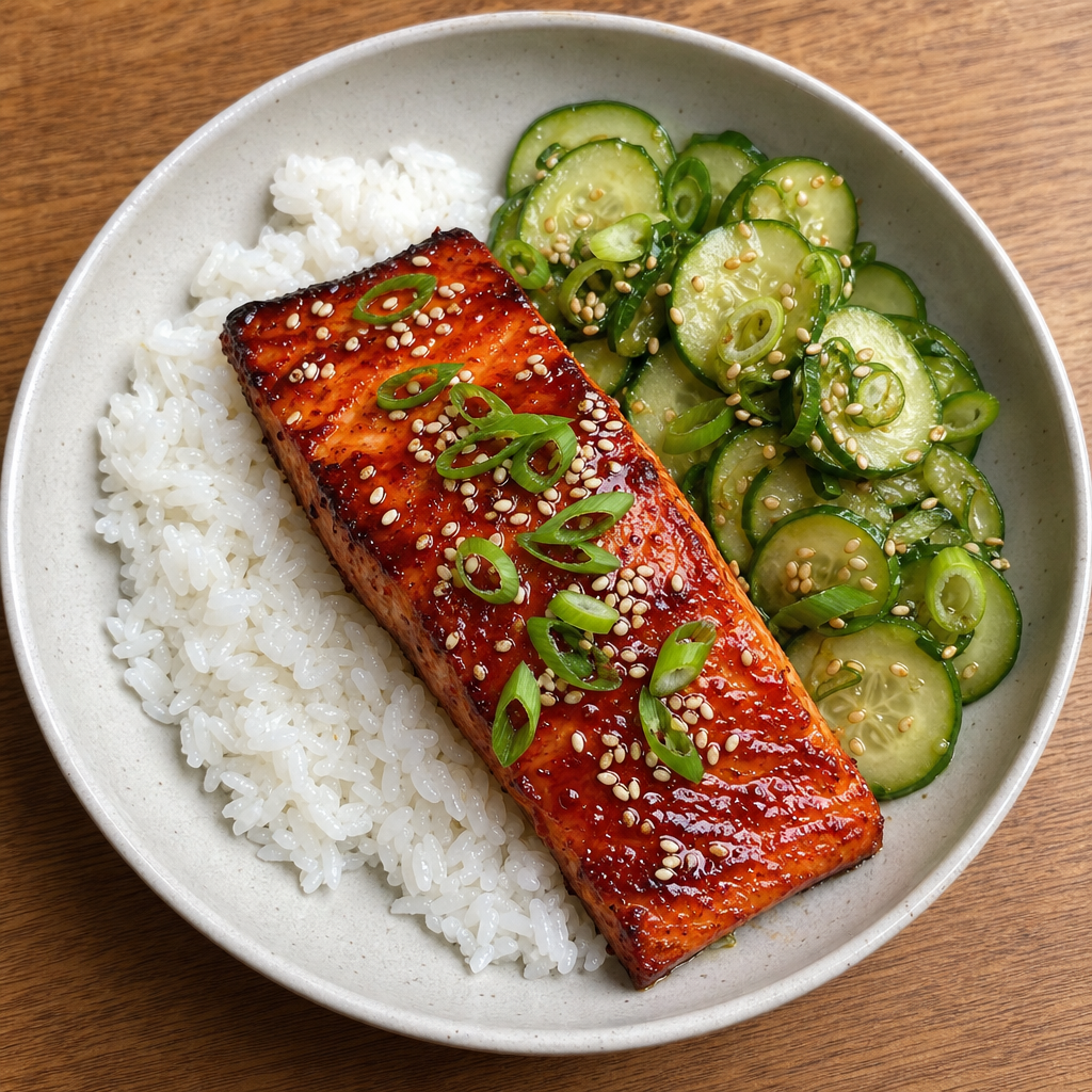 Gochujang-Glazed Sockeye Bowls