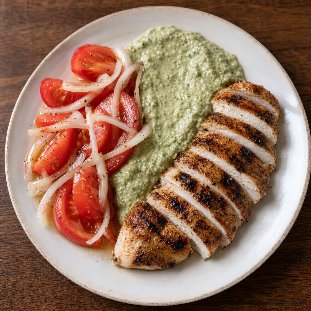 Georgian Grilled Chicken with Walnut Sauce