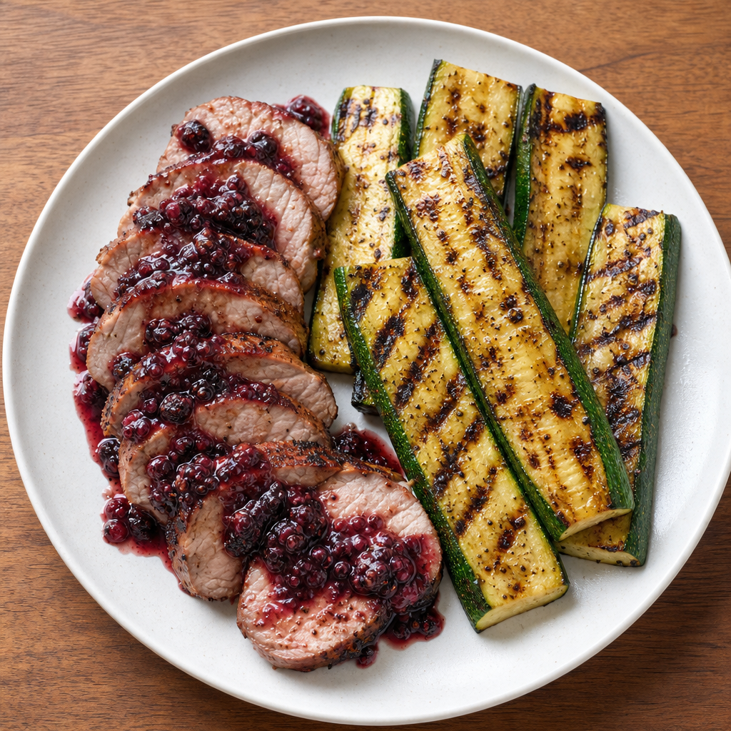 Blackberry-Glazed Grilled Pork