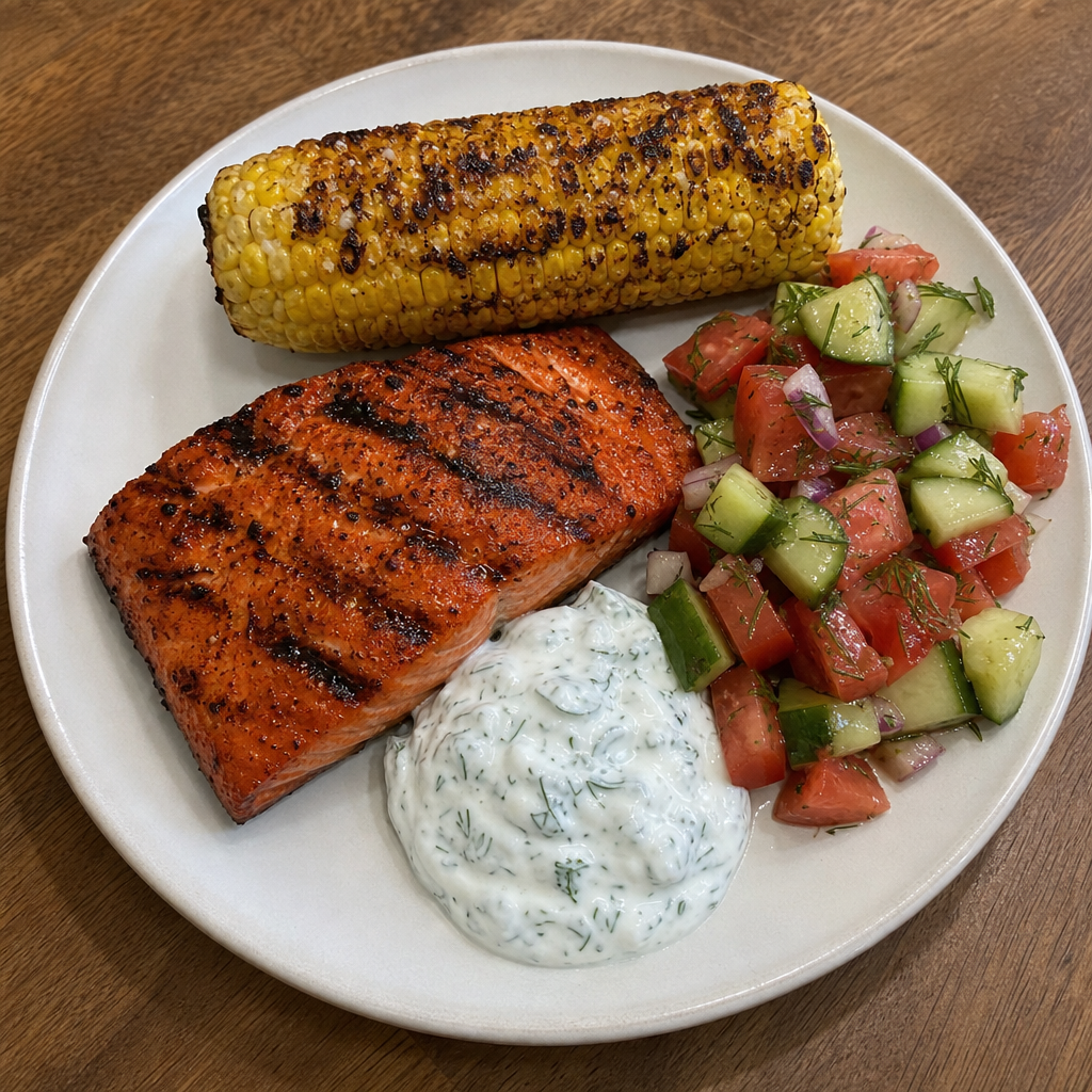 Turkish Grilled Sockeye & Corn