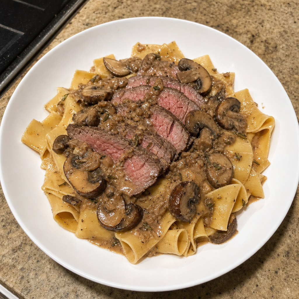 Tuscan Beef & Mushroom Pappardelle
